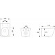 Комплект 3 в 1 инсталляция Grohe Rapid SL + Унитаз подвесной Ceramica Nova Metric Rimless CN3007 + кнопка черная в современном стиле