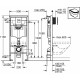 Комплект 3 в 1 инсталляция Grohe Rapid SL + Унитаз подвесной Grossman GR-4413S + кнопка черная в современном стиле