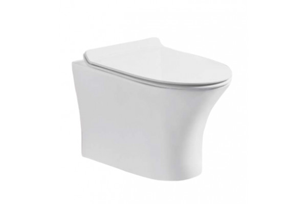 Комплект 3 в 1 инсталляция Grohe Rapid SL + Подвесной безободковый унитаз Cerutti Spa Bernina aria CT7191 + кнопка черная в современном стиле