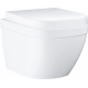 Комплект 3 в 1 инсталляция Grohe Rapid SL + Унитаз подвесной Grohe Euro Ceramic 39206000 + кнопка черная в современном стиле