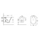 Комплект 3 в 1 инсталляция Grohe Rapid SL + Подвесной безободковый унитаз Cerutti Spa Bernina aria CT7191 + кнопка хром в современном стиле