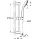 Душевой гарнитур Grohe Vitalio Joy 110 Duo 27326000 хром, штанга 65 см