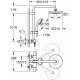 Душевая стойка Grohe Vitalio Start 27960001 хром, штанга 116.7 см