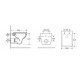 Комплект 3 в 1 инсталляция Grohe Rapid SL + Подвесной унитаз WeltWasser Baarbach 004 GL-WT + кнопка хром в современном стиле