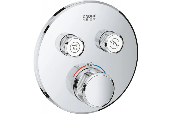 Душевой комплект Grohe Grohtherm SmartControl 29119000 + 35600000 + 27929002 + 26412000 штанга 17.6 см