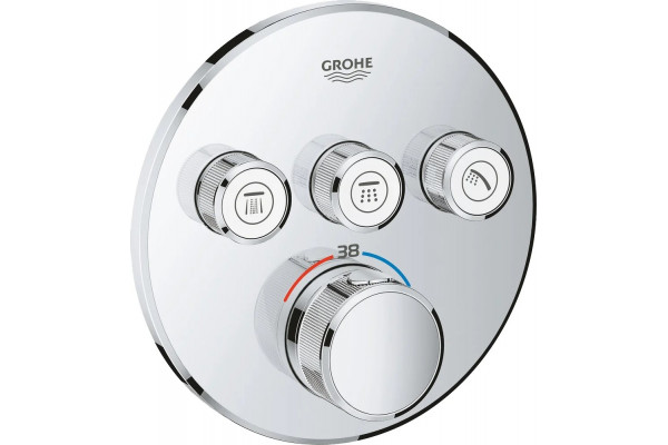 Душевой комплект Grohe Grohtherm SmartControl 29121000 + 3560000 + 26404000 + 26475000 + 26483000 штанга 17.6 см