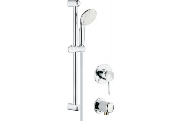 Душевой комплект Grohe BauClassic 29048000 + 27924001 + 28671000 хром,  в современном стиле