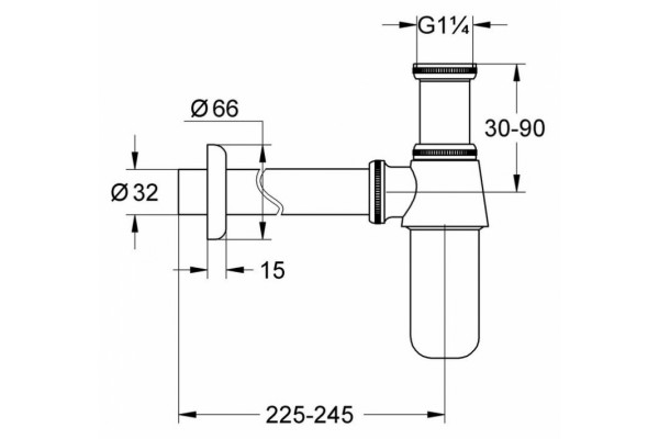 Сифон для раковины Grohe 28920000 хром