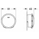 Слив-перелив Grohe Talentofill 28991000 белый, хром, черный