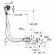 Слив-перелив Grohe Talentofill 28991000 белый, хром, черный