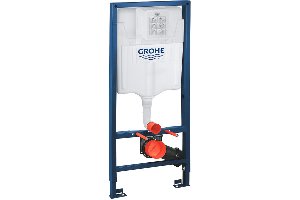 Система инсталляции для подвесных унитазов Grohe Solido 38981000 с кнопкой Arena Cosmopolitan горизонтальная, бачок 3/6 л, 50x23x113 см