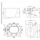 Комплект 3 в 1 инсталляция Grohe Rapid SL + Унитаз подвесной BelBagno Due BB3103CHR/SC + кнопка черная в современном стиле