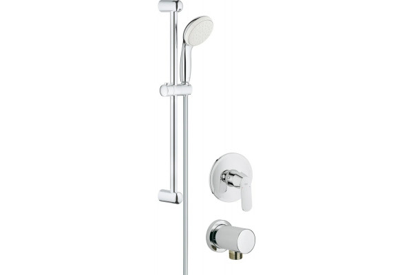 Душевой комплект Grohe Eurosmart Cosmopolitan 32880000 + 27853001 + 27057000 хром,  в современном стиле