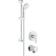 Душевой комплект Grohe Eurosmart Cosmopolitan 32880000 + 27853001 + 27057000 хром,  в современном стиле