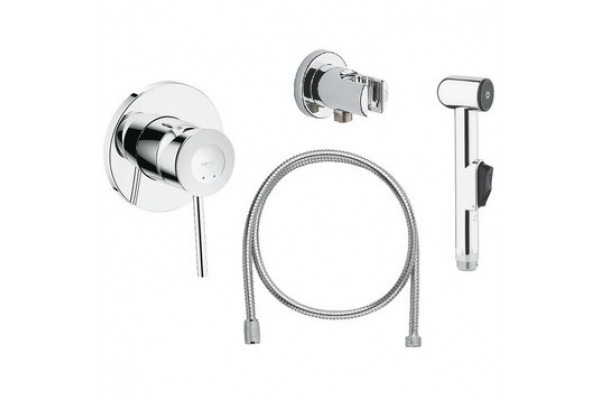 Гигиенический набор Grohe BauClassic (124434) хром, шланг 150 см