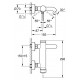 Смеситель Grohe Essence New для ванны с душем, однорычажный, хром