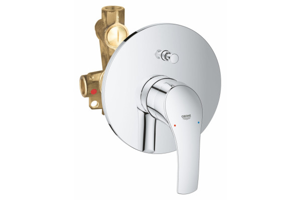 Смеситель Grohe Eurosmart для ванны с душем, однорычажный, хром