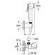 Гигиенический душ Grohe Tempesta F Trigger Spray 30 27514001 хром, шланг 125 см