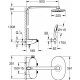 Душевая стойка Grohe Rainshower Smart Control Mono 26361000 хром, штанга 112.6 см