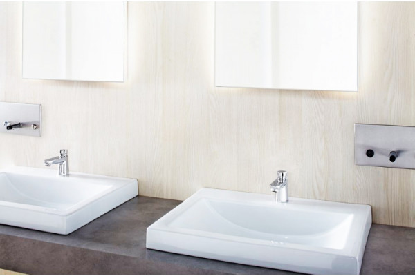 Кран Grohe Euroeco Cosmopolitan T  нажимной, хром, высота излива 5.6 см