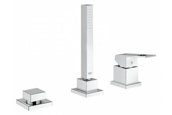 Смеситель Grohe Eurocube на борт ванны однорычажный, хром