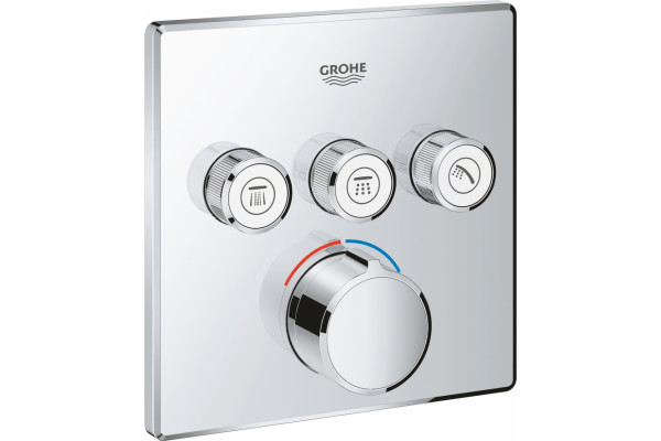 Смеситель Grohe Grohtherm SmartControl 29149000 для ванны с душем, однорычажный, хром