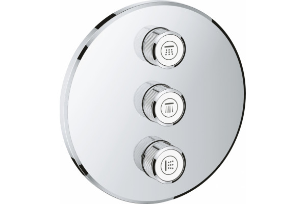 Переключатель потоков Grohe Grohtherm SmartControl 29122000 на 3 позиции однорычажный, хром