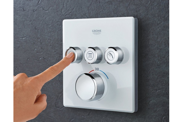 Термостат Grohe Grohtherm SmartControl 29157LS0 для ванны с душем, moon white, термостат