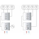 Переключатель потоков Grohe Grohtherm SmartControl 29158LS0 на 3 позиции, moon white, однорычажный