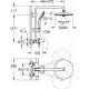 Душевая стойка Grohe Euphoria 27475001 хром, штанга 162.3 см, шланг 175 см