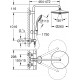 Душевая стойка Grohe Euphoria 27615001 хром, штанга 116.7 см, шланг 175 см