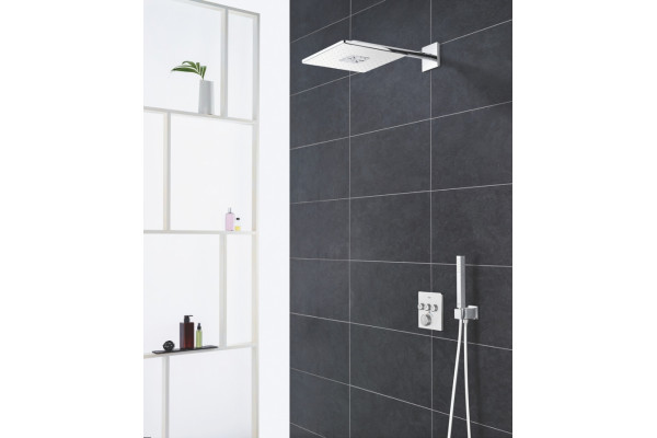 Верхний душ Grohe Rainshower SmartActive Cube 26479LS0 размер 31 см,  в современном стиле