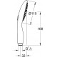 Душевая лейка Grohe Power&Soul 115 27671LS0 в современном стиле