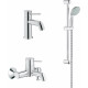 Душевой комплект Grohe BauClassic 124404 хром, шланг 175 см