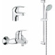 Душевой комплект Grohe Euroeco 124428 хром, шланг 175 см