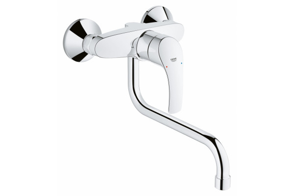 Смеситель Grohe Eurosmart New для кухонной мойки однорычажный, хром