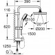 Душевая стойка Grohe New Tempesta Cosmopolitan 27394002 хром, штанга 74.6 см