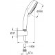 Душевой гарнитур Grohe Tempesta Cosmopolitan 27588002 хром, штанга 22 см
