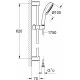 Душевой гарнитур Grohe Tempesta Cosmopolitan 27576002 хром, штанга 64 см