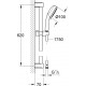 Душевой гарнитур Grohe Tempesta Cosmopolitan 27578002 хром, штанга 64 см