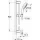 Душевой гарнитур Grohe New Tempesta Cosmopolitan 27787002 хром, штанга 64 см