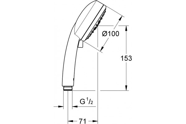 Душевая лейка Grohe Tempesta Cosmopolitan 27573002 хром, 4 режима