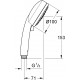 Душевая лейка Grohe Tempesta Cosmopolitan 27573002 хром, 4 режима