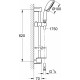 Душевой гарнитур Grohe New Tempesta Rustic 27609001 хром, штанга 64 см