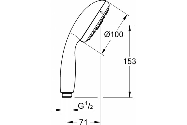 Душевая лейка Grohe Tempesta New 28578002 хром, 4 режима