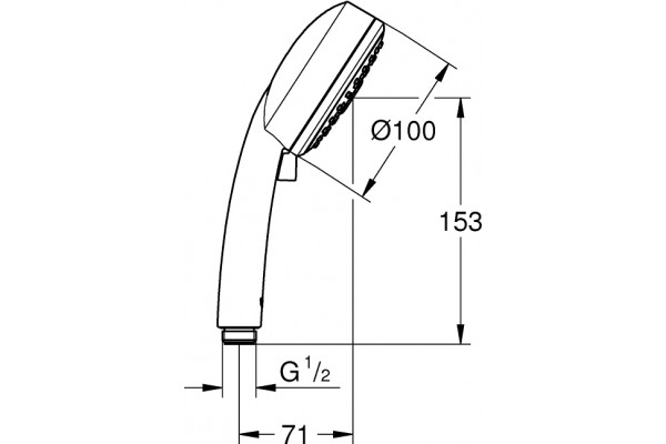 Душевая лейка Grohe Tempesta Cosmopolitan 27572002 хром, 3 режима