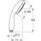 Душевая лейка Grohe New Tempesta 28421002 хром,  в современном стиле