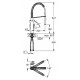 Смеситель Grohe Eurocube 31395000 для кухонной мойки однорычажный, хром