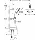 Душевая стойка Grohe New Tempesta Rustic 26454001 хром, штанга 104 см
