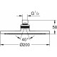 Верхний душ Grohe Tempesta Cosmopolitan 27541001 хром, размер 20 см